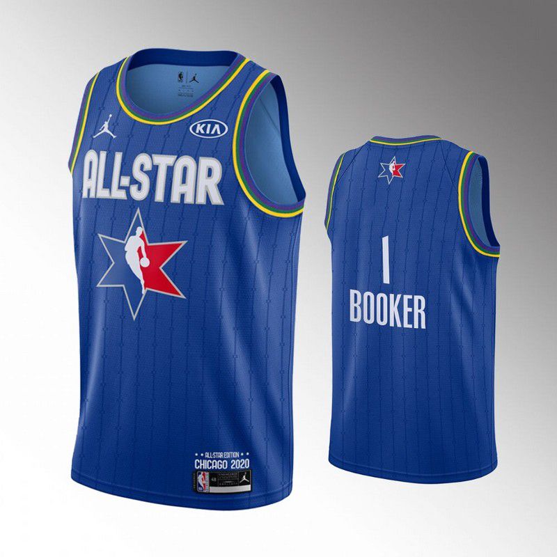 Men Phoenix Suns #1 Booker Blue 2020 All Star NBA Jerseys->portland trail blazers->NBA Jersey